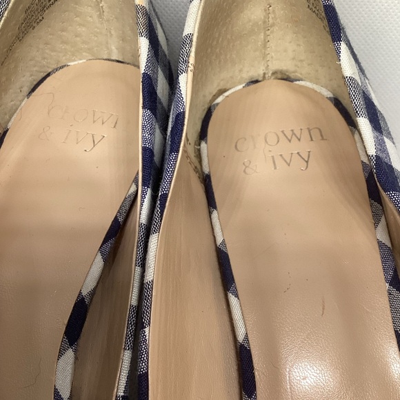 COWN & IVY BLUE PLAID SHOES - Picture 8 of 15